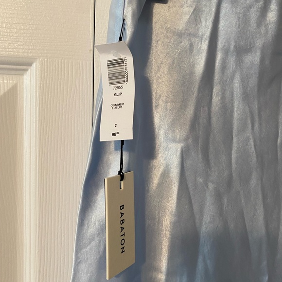 Aritzia Babaton Glimmer Slip Skirt New With Tags - Picture 4 of 5